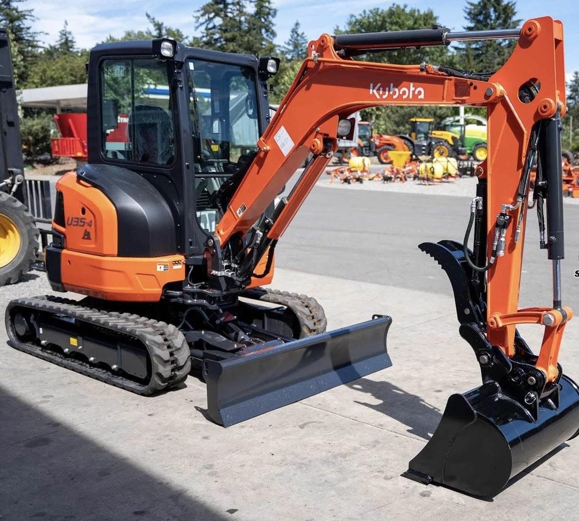 Kubota mini excavator available for rent in Nampa, Idaho