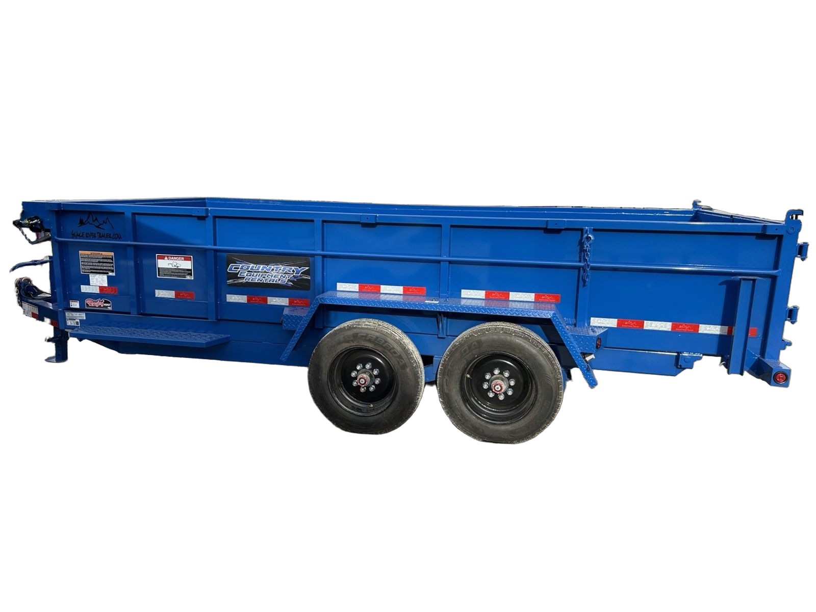 Heavy-duty dump trailer for rent in the Treasure Valley
