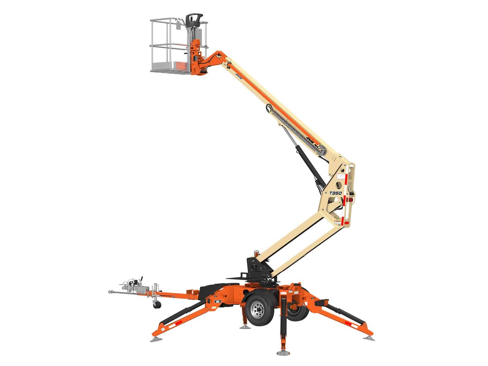 JLG T350 35-foot towable boom lift rental in Nampa