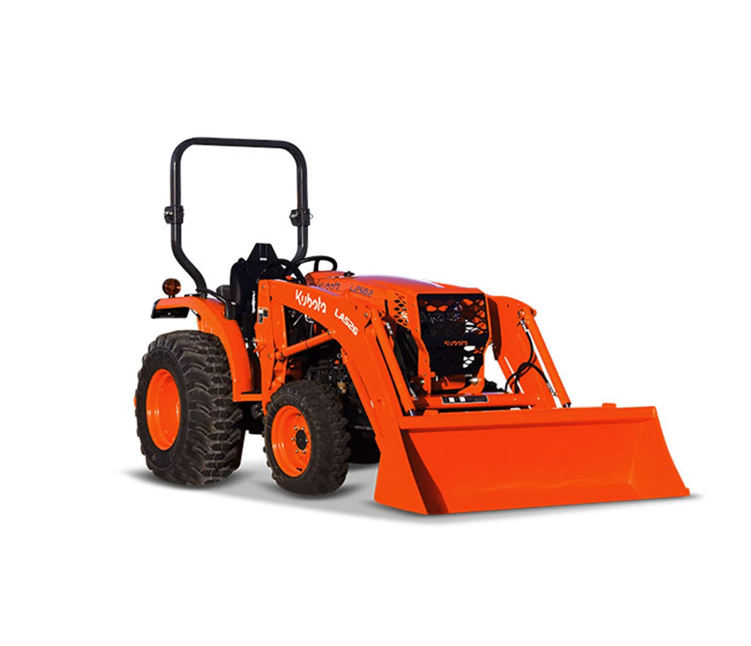Kubota L2502 HST compact tractor with front loader